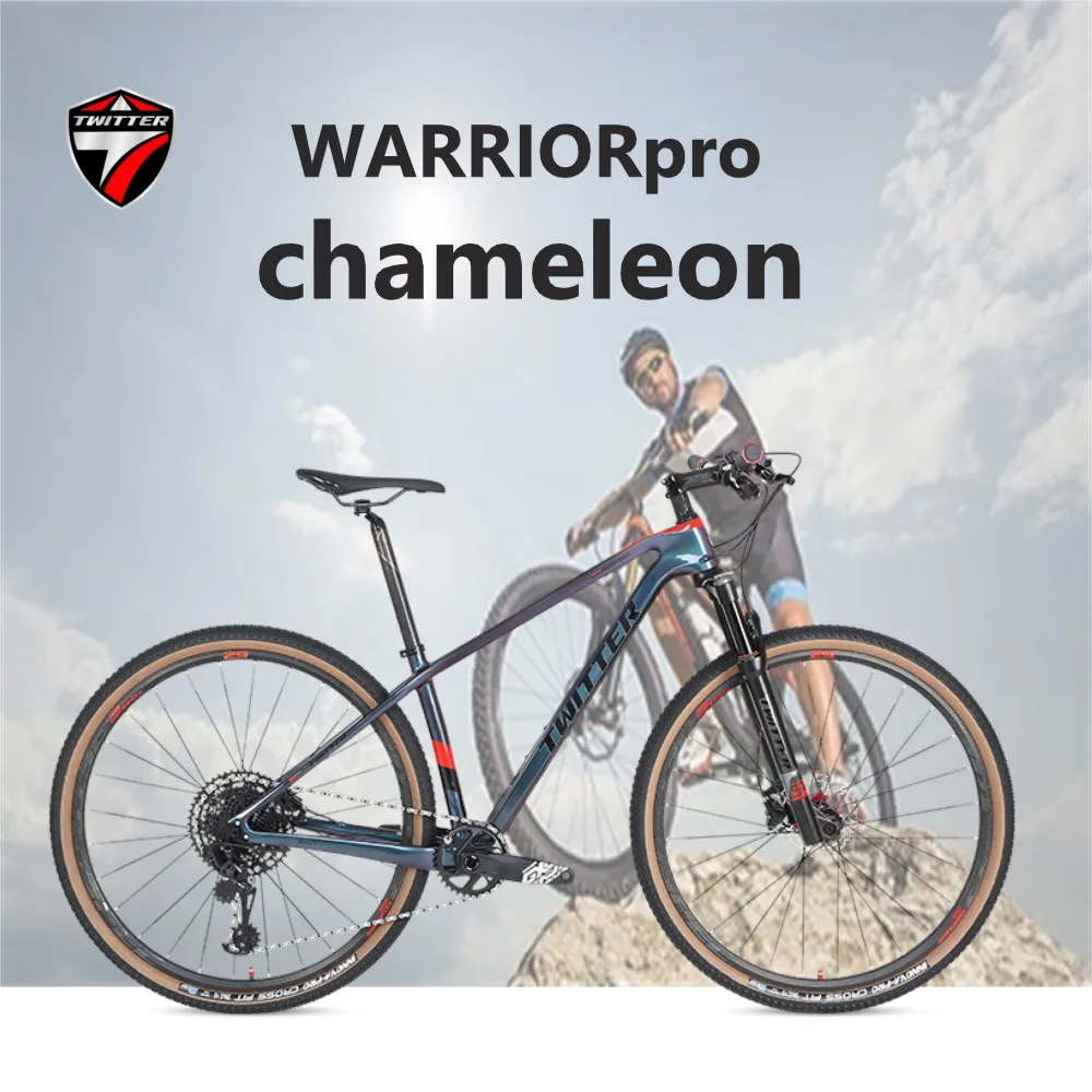 

TWITTER factory hot sale warrior SLX/M7100-12S oil disc brake 27.5 29in XC class internal routing T900carbon fiber mountain bike