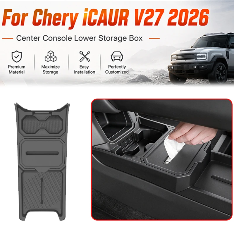 per-chery-icaur-v27-2026-scatola-di-stoccaggio-in-silicone-per-console-centrale-auto-rivestimento-inferiore-per-bracciolo-tappetino-in-silicone-per-console-centrale
