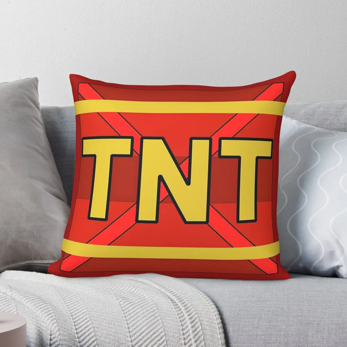 Funda de almohada cuadrada Crash Team Racing TNT Booom, poliéster, lino, terciopelo, decorativa y creativa, funda de cojín para el hogar, venta al por mayor