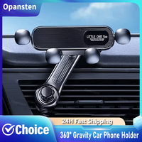 2025 New 360° Rotation Gravity Car Phone Holder Air Vent Clip Navigation Stand Telescopic Air Outlet Phone Support for 4.7-7 inc