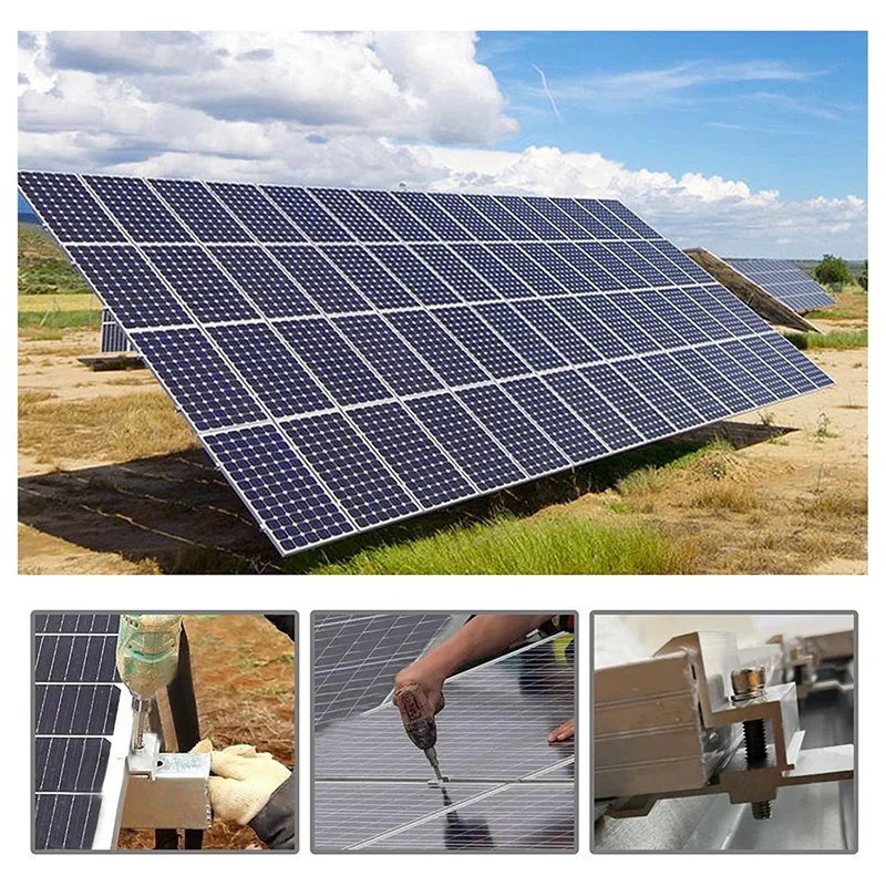 AAAC-15Pcs Replacement Solar Panel Mount Solar Photovoltaic Mounts Accessories For Motorhomes Houses Boat