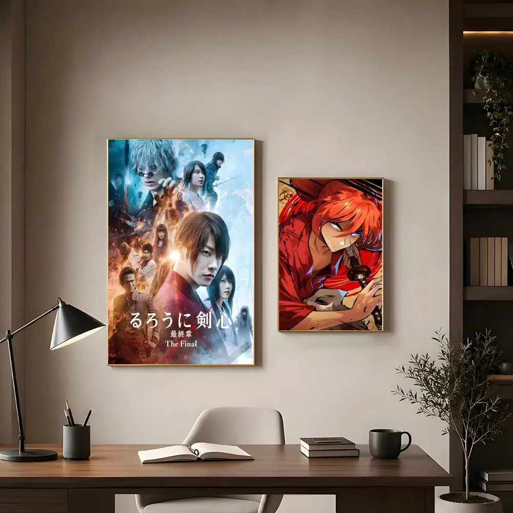 Historical Anime Rurouni Kenshin Poster Modern Interior Wall Decor & Trendy Home Highlights