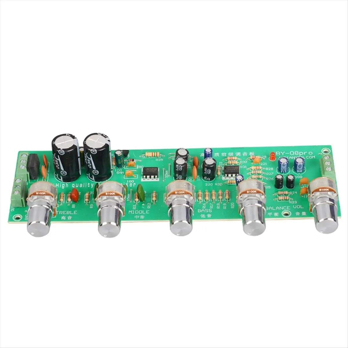 AA80 2.0 Hifi Audio Preamplifier Board Midrange Treble Balance Adjustable Audio Preamp Board with Tone Control