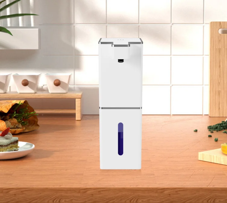 USB Rechargeable Automatic Foam Soap Dispenser, Infrared Sensor Hands Free Soap Dispenser, 380ml Capacity