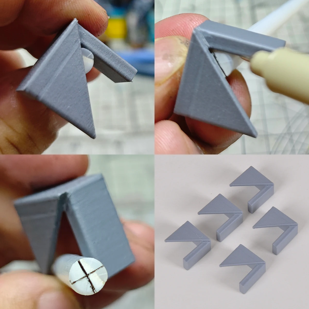 Scale model kit making tools Center finder positioning jig locating tool Drilling guide Precision drill jig Drill assisting tool