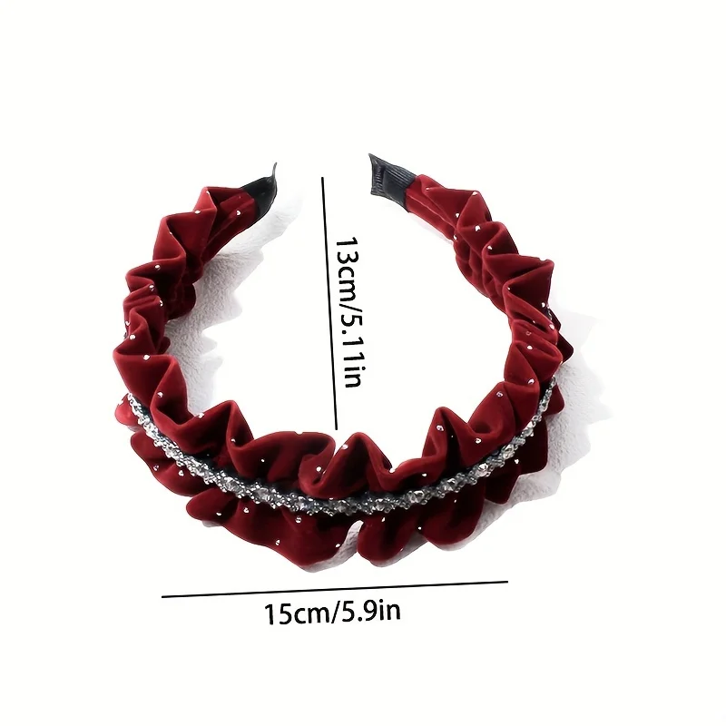 Fashion Satin Pearl Wide Headbands Woman Temperament Elegant Hair Bands Female Retro Versatile Hair Hoop Hair Accessories