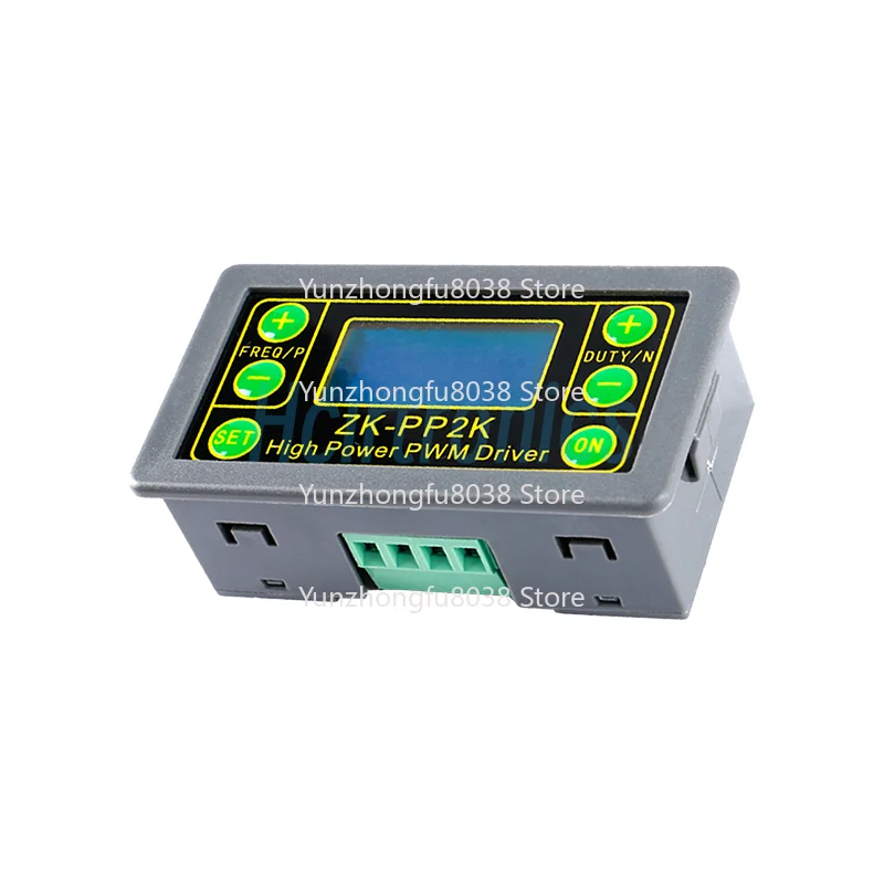 ZK-PP2K PWM DC 3.3~ 30V 12V 24v Motor Governor 8A 150W Adjustable Light Emitting Diode Pulse Frequency Duty Cycle