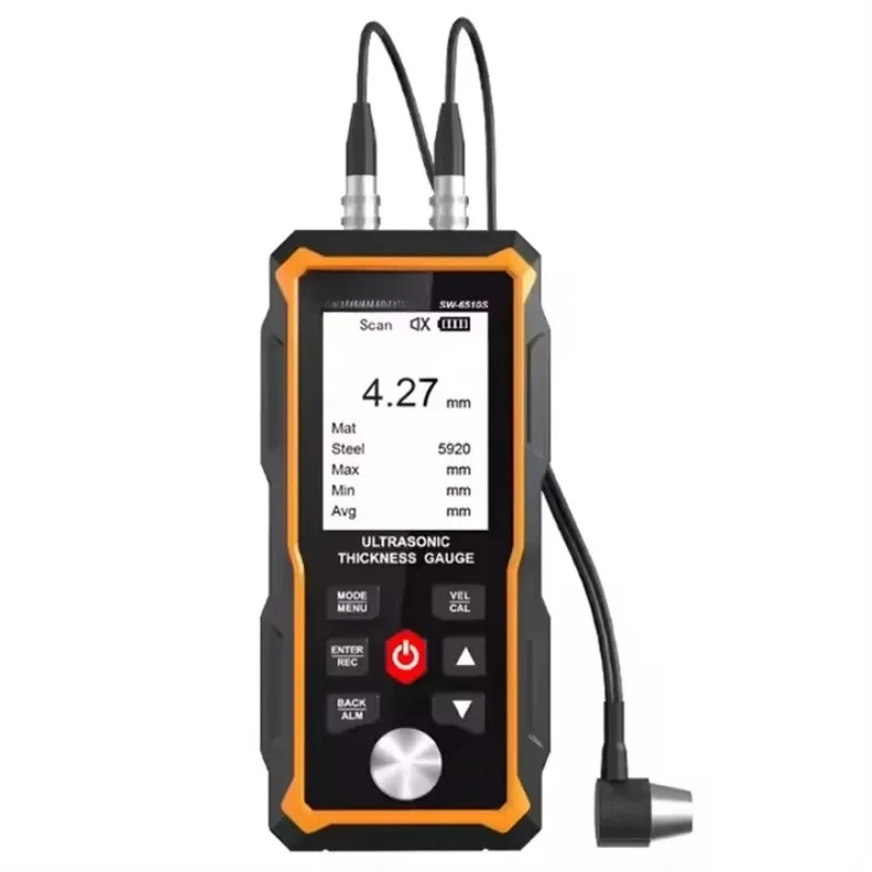 Thickness Gauge for Steel Metals Plastic Glass PVC Pipes Thickness Gauge Meter Range 1.00–300.00mm| 2.4” HD Color LCD