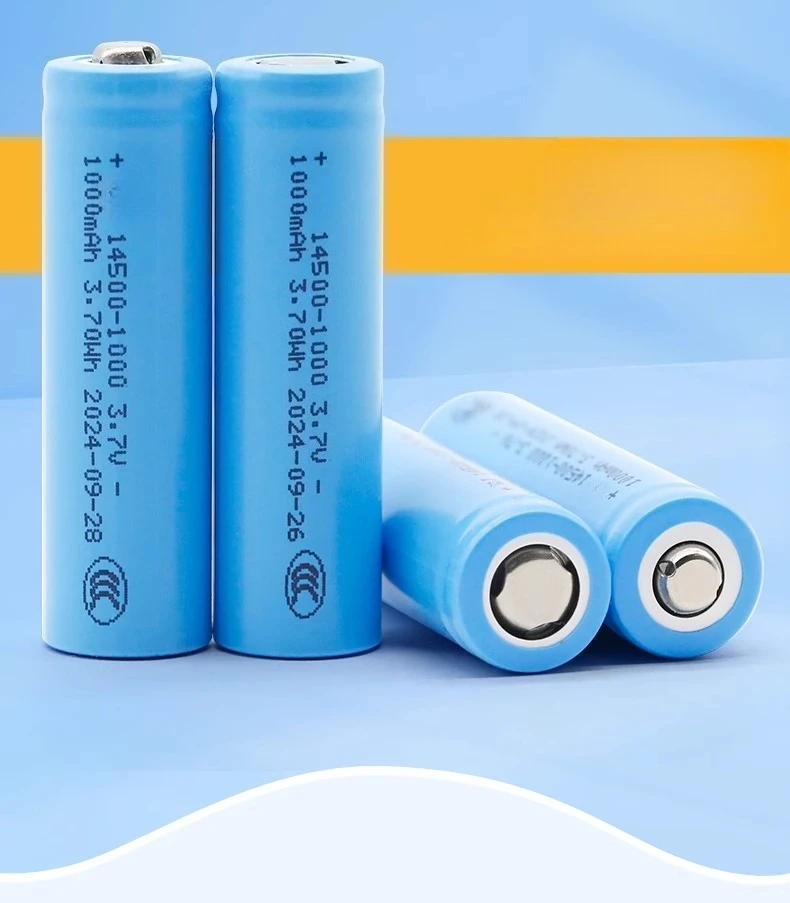 

14500 литиевая батарея 3,7 В перезаряжаемая 1000 мАч большая емкость фонарик игрушечный микрофон мышь пульт дистанционного управления