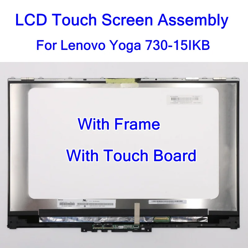 

15.6-inch LCD Touch Screen Assembly For Lenovo Yoga 730-15IKB 730-15IWL 81CU 81JS FHD 1920x1080 UHD 3840x2160 5D10Q89745