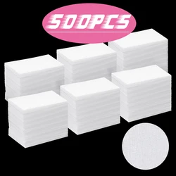 500PCS Nail Polish Remover Lint Free Nail Wipes Super Absorbent Gel Nail Polish Remover Cotton Pads for Acetone Nail Remover