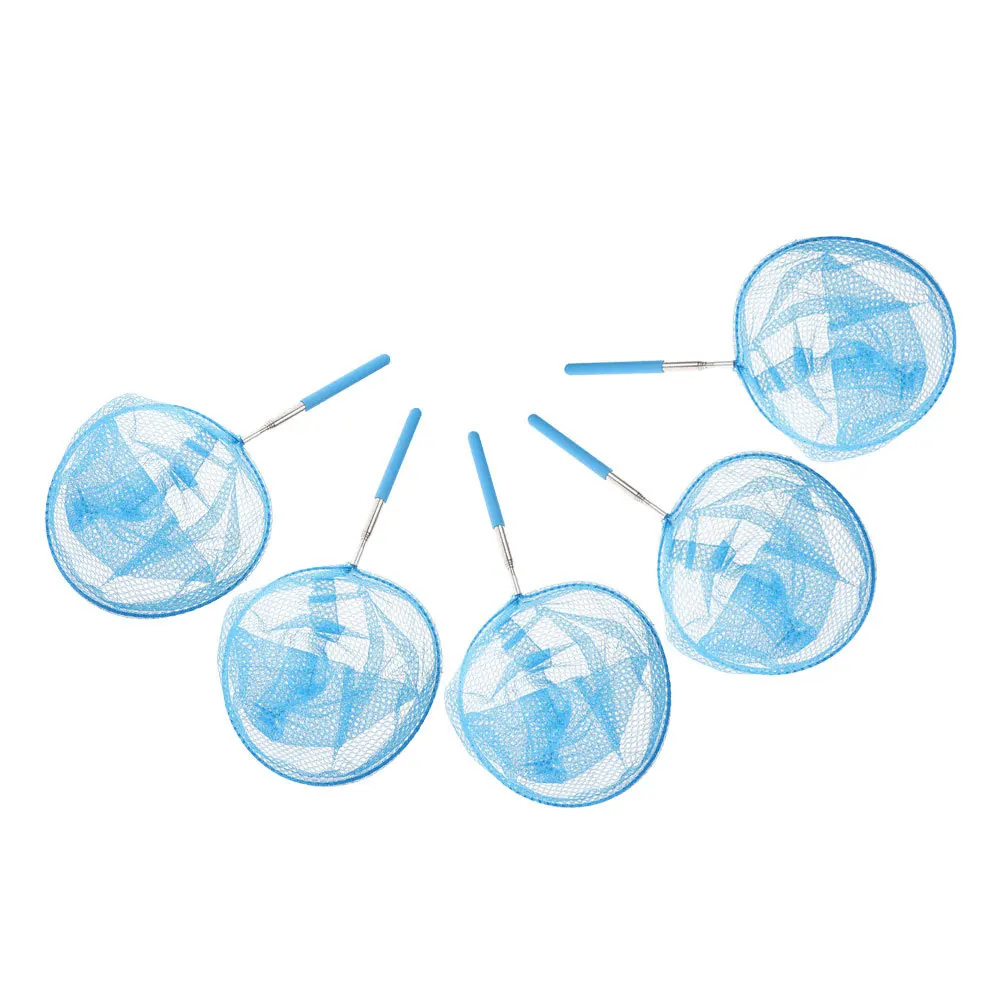 

5Pcs Outdoor Catching Nets for Kids Telescopic Insect Butterfly Fish Net Nature Exploration Tool Lightweight Easy to Clean