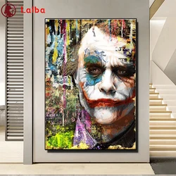 Diamond Painting Joker Movie Characters Graffiti Art Cross Stitch Diamond Mosaic Embroidery crystal Beaded Handicraft