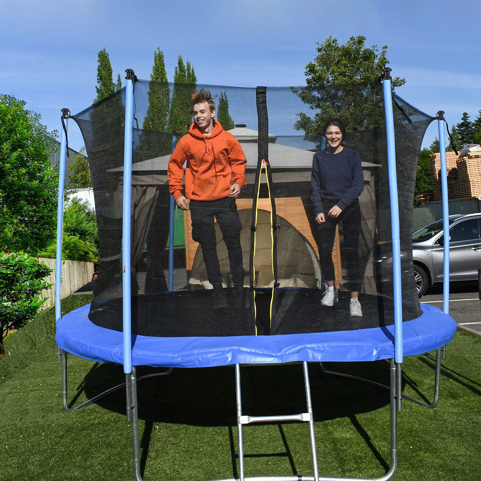 

6Pcs Trampoline Tube Caps Strong PP Plastic Pole Covers for Enhanced Safety Secure Net Mounting Wear-Resistant Design