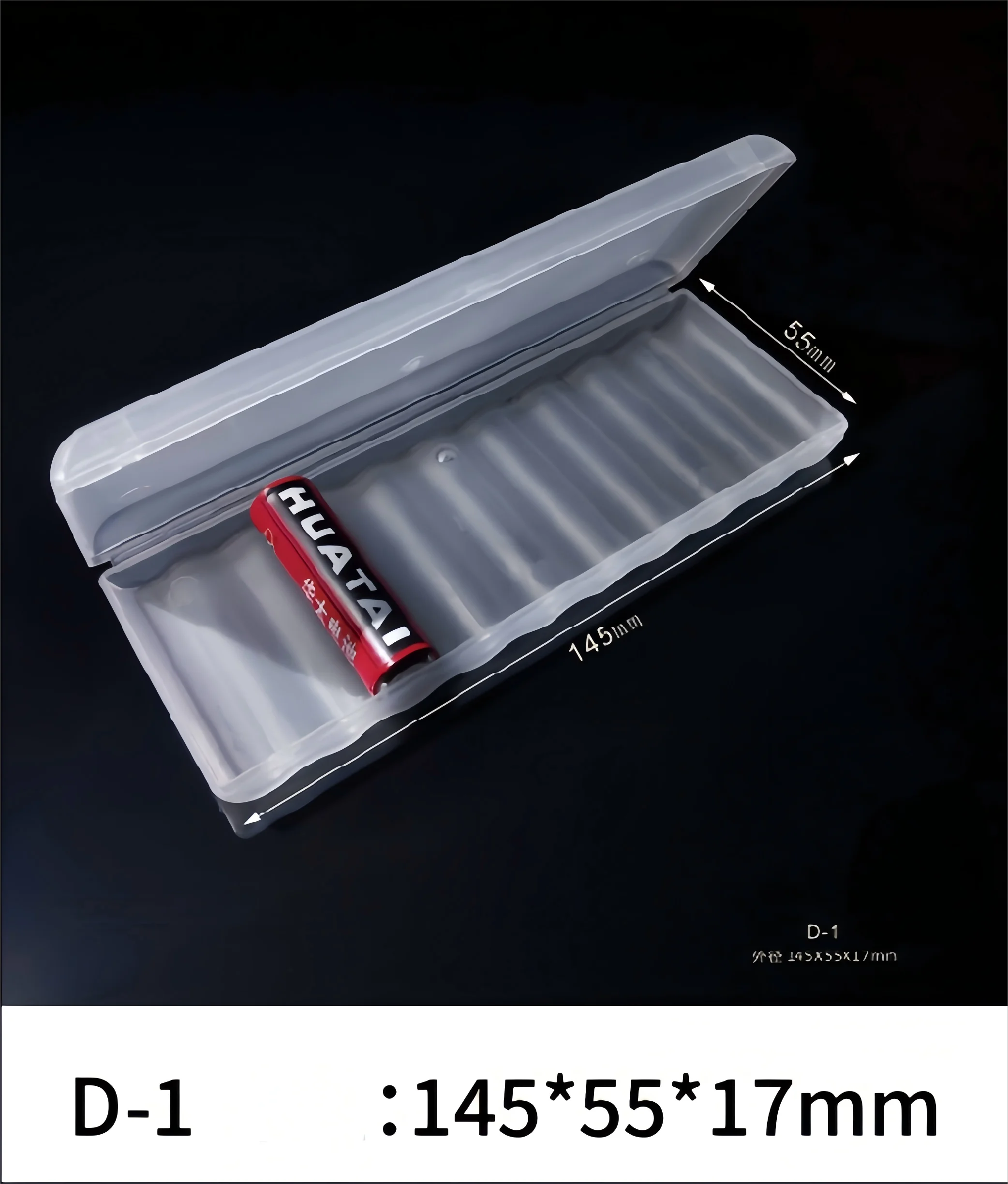 Heavy-Duty Waterproof White 10 Slot Battery Case - Hard Plastic Organizer for AAA AA 18650 Batteries Compact Travel Storage Solu