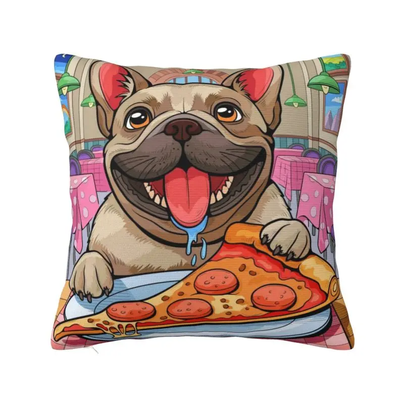 Custom French Bulldog Cushion Cover Home Decor 3D Print Throw Pillow for Sofa Double-sided