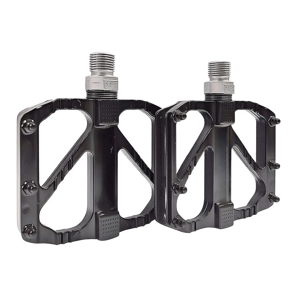 Anti-Slip Wide Platform Pedals Aluminum Alloy with DU and Sealed Bearings Compatible with Road and Mountain Bikes