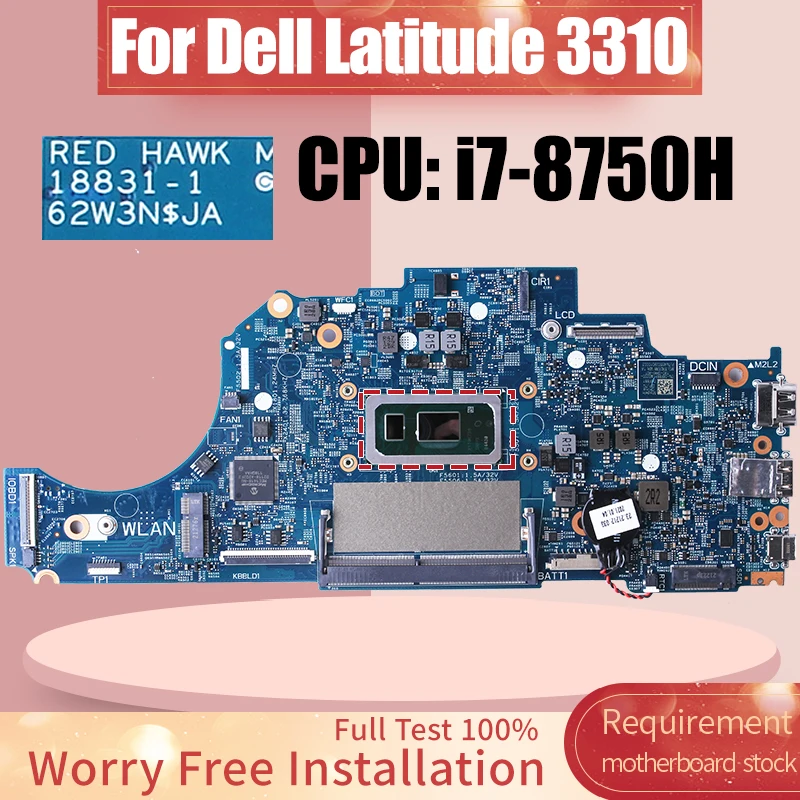 

18831-1 Материнская плата для ноутбука Dell Latitude 3310 i3-8145U 06F026 06F88 1 i5-8265U