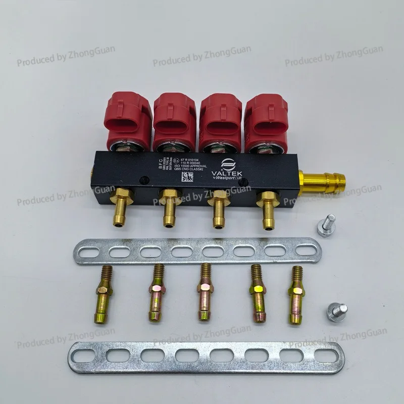 Cng Car Conversion Kit - Red Vtk Injector Rail - Gas Car Parts