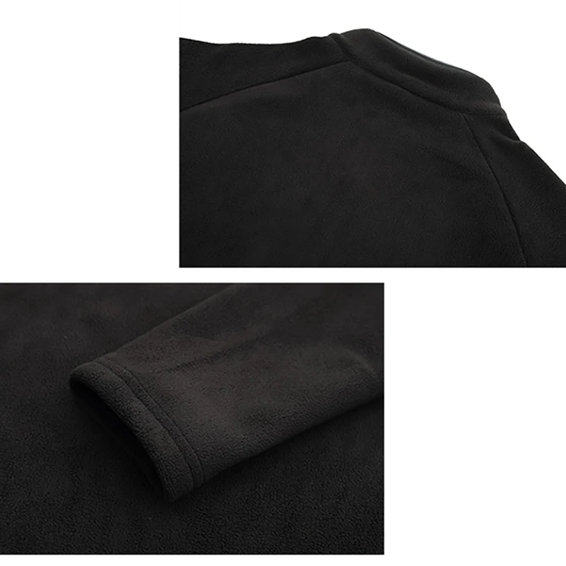 Men's Stand Collar Zipper Sweatshirt - Warm Anti-Shrink Slim Fit Long Sleeve Top for Autumn Spring Running Fitness Outdoor