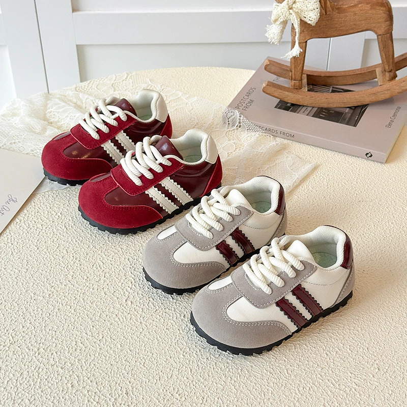

Children Casual Shoes Fashion Sneakers Children Casual Kids Platform Sports Striped Shoes Low Comfortable Vulcanized Sneakers