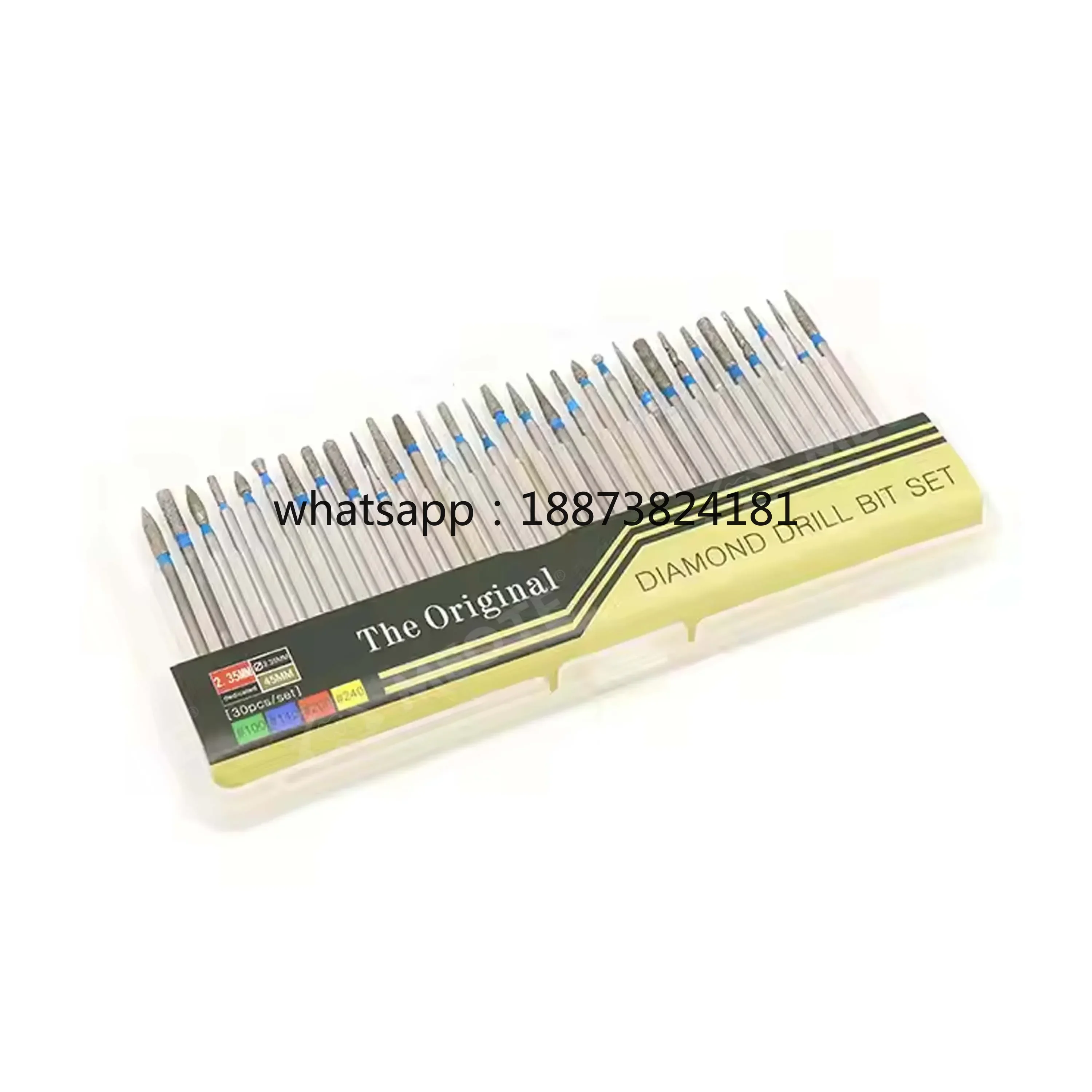 Meite Medical 30pcs  Diamond Grinding Burr Set Drill Milling Burs Set Materials fast shipping