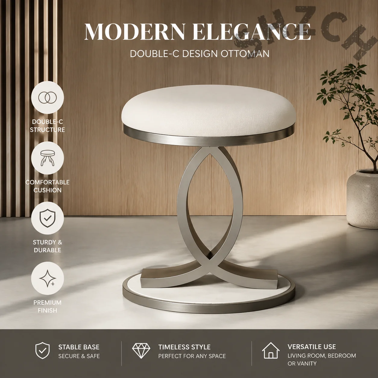 Muebles nórdicos,  redondo  acero inoxidable,   maquillaje  lujo,  para sala  estar,  p