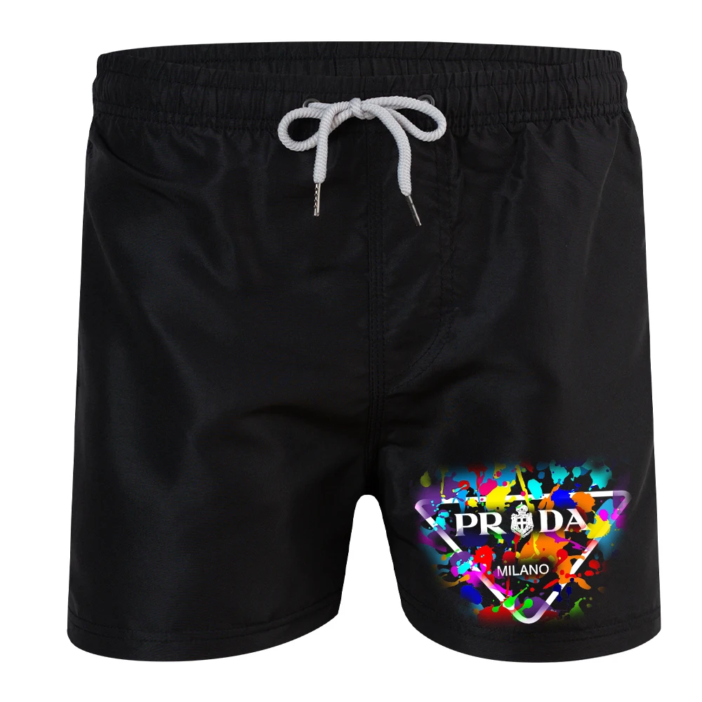 

Лидер продаж, летние простые дышащие пляжные шорты с принтом, быстросохнущие мужские пикантные сетчатые шорты для отдыха и серфинга с Кулиской