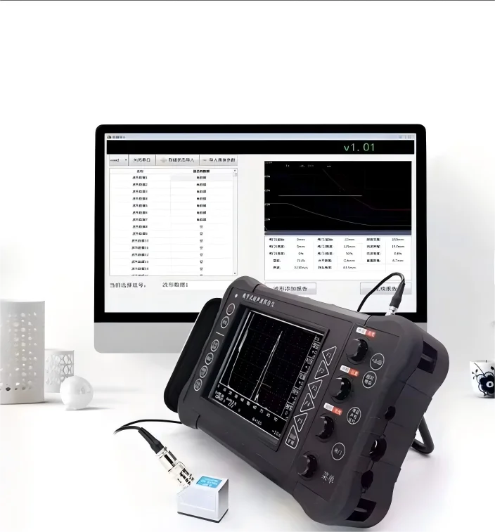 

Ultrasonic Flaw Detector, Portable Digital Flaw Detector for Weld & Material Inspection, with High Resolution TFT Display