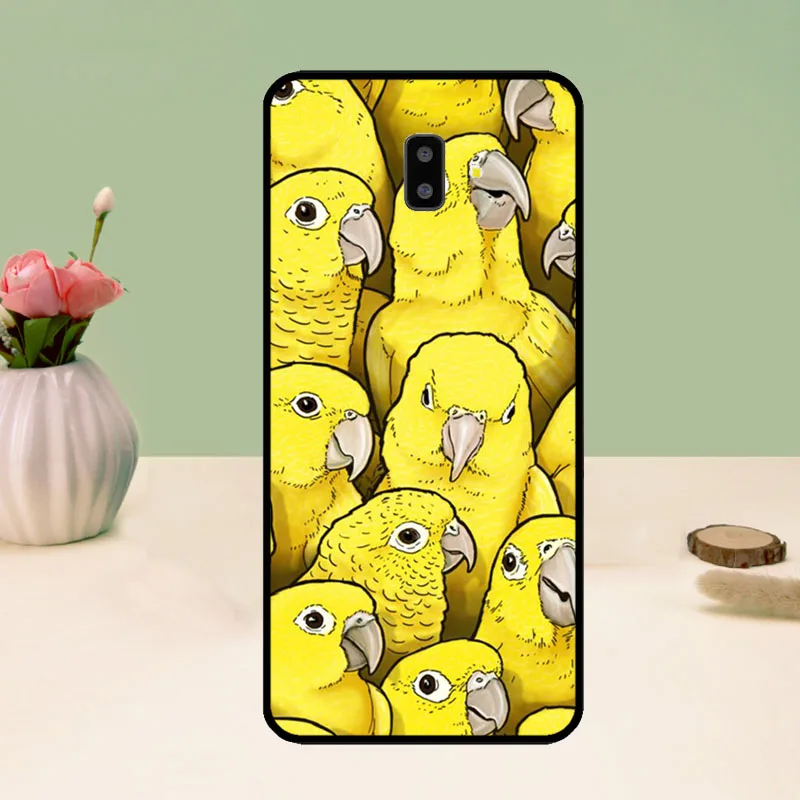 Parrot Posse Case Cover For Samsung A6 A7 A8 A9 J8 2018 A3 A5 J1 2016 J3 J5 J7 2017 J6 J4 Plus Case