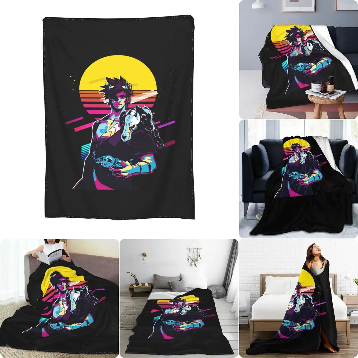 Zagreus - Hades Game 80S, Anime Ultra-Soft Micro Fleece Blanket Quilt On Couch Coral Fleece For Sofa Bedroom