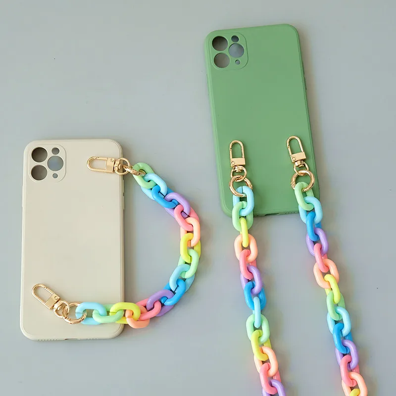 New Fashion Woman Bag Accessory Detachable Parts Chain Female Candy Resin Cute Strap Women Acrylic Shoulder Phone Handle Chain