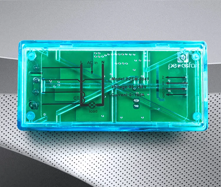 PZEM 004T Versão 4.0 Wattímetro Monofásico Medidor Kwh TTL Modbus-RTU 220V 100A Eletricidade Volt Amp Medidor de Energia de Frequência