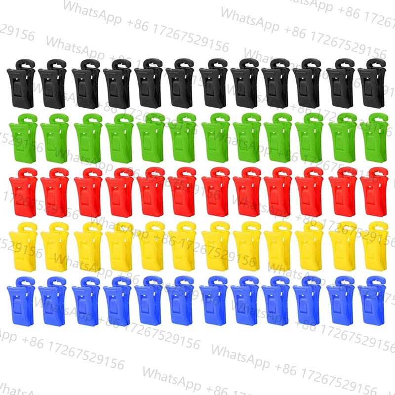 Trendy! 60 Sock Clips for Washing Machine and Dryer, Sock Clips with Hooks,Sock Holder Washing Machine, Directly Into the Drawer