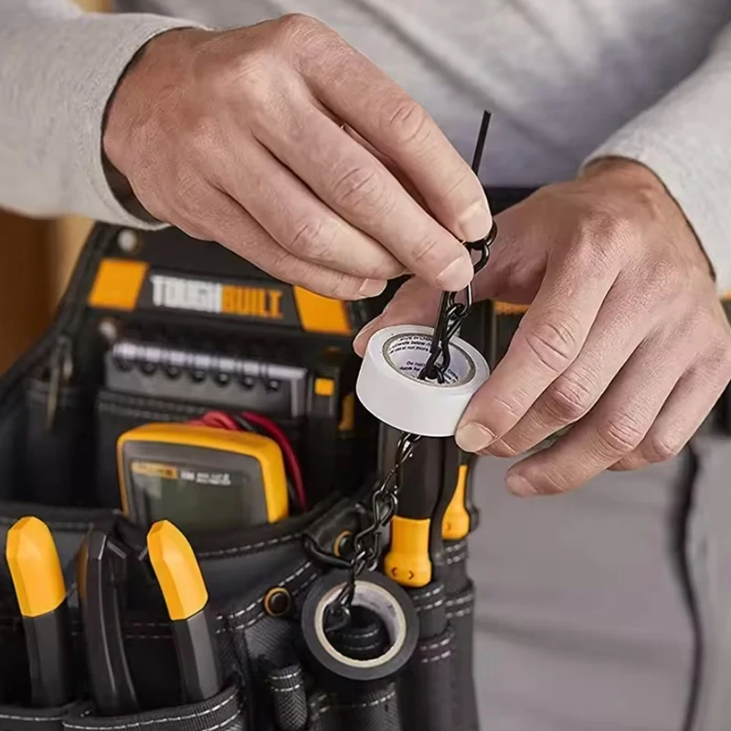 TOUGHBUILT TB-CT-104 ماستر كهربائي الحقيبة حزام الكتف 25 جيوب قوية البناء كهربائي تخزين أداة حقيبة