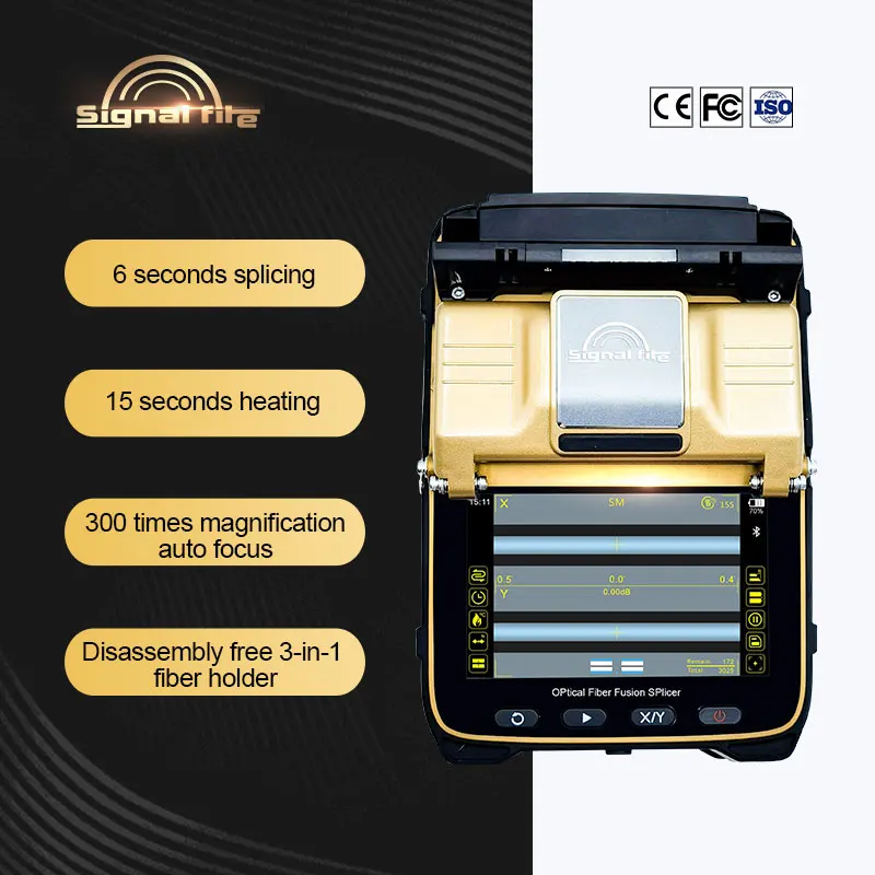 

Original AI-8C Signal Fire Automatic SM&MM Multi-Language FTTH Fiber Optic Splicing Machine Optical Fiber Fusion Splicer