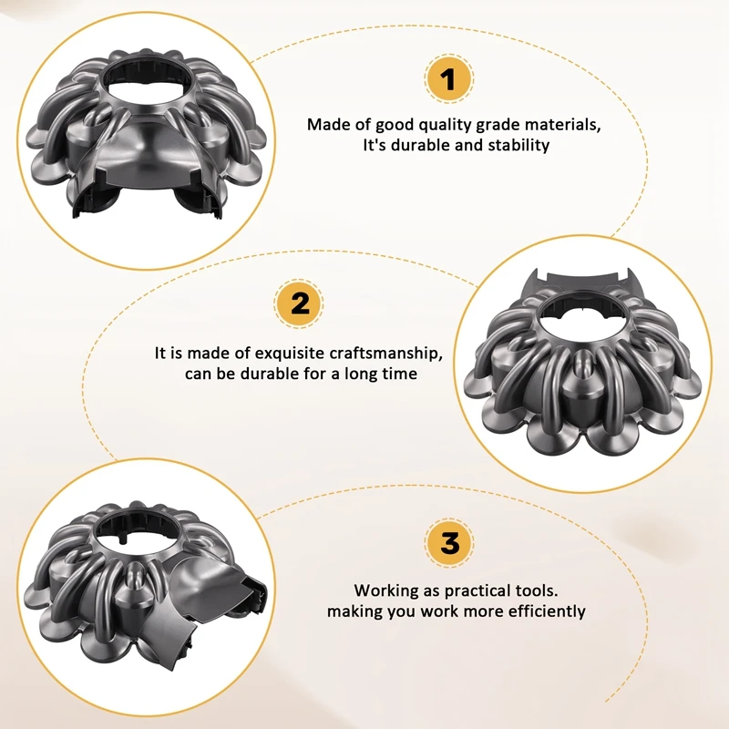 Substituição da tampa para aspirador sem fio Dyson V7 e V8, Universal Cyclone Cover, Restaura as peças de sucção