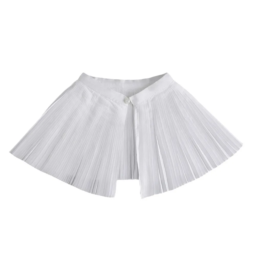 

Exquisite Black White Fake Collar Detachable Multi-functional Lapel Collar Fan Shaped Lace Neckline Spring/Autumn/Winter Styles