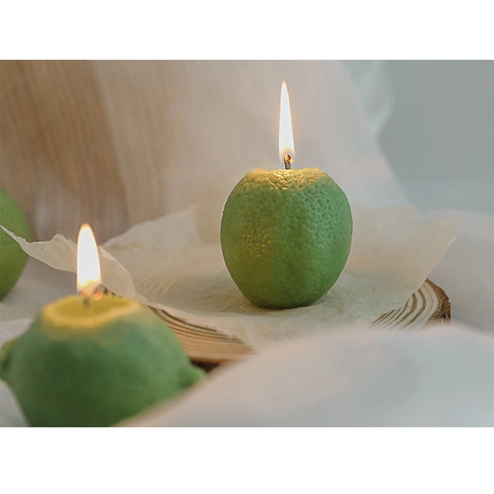 INS Decorative Fragrance Gift Lemon Candle DIY Fragrance Birthday Gift with Hand Gift Imitation Fruit Candle Scented Candles