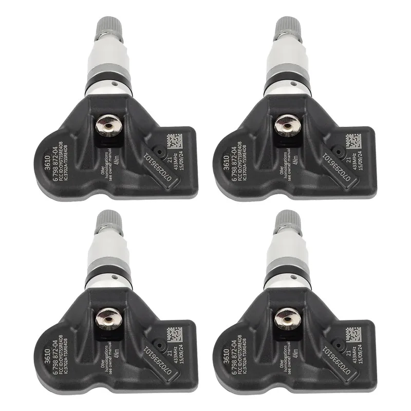 

4Pcs New Tire Pressure Monitoring System Sensor TPMS Sensor 433MHz For BMW F06 F07 F10 F11 F12 F13 X3 X4 F25 F26 E89 36106798872