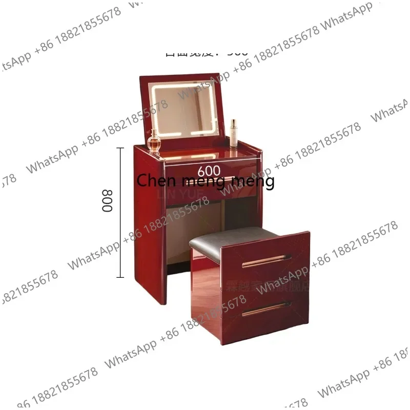 M183 Small apartment dresser bedside table integrated bedroom multi-functional flip top premium makeup table