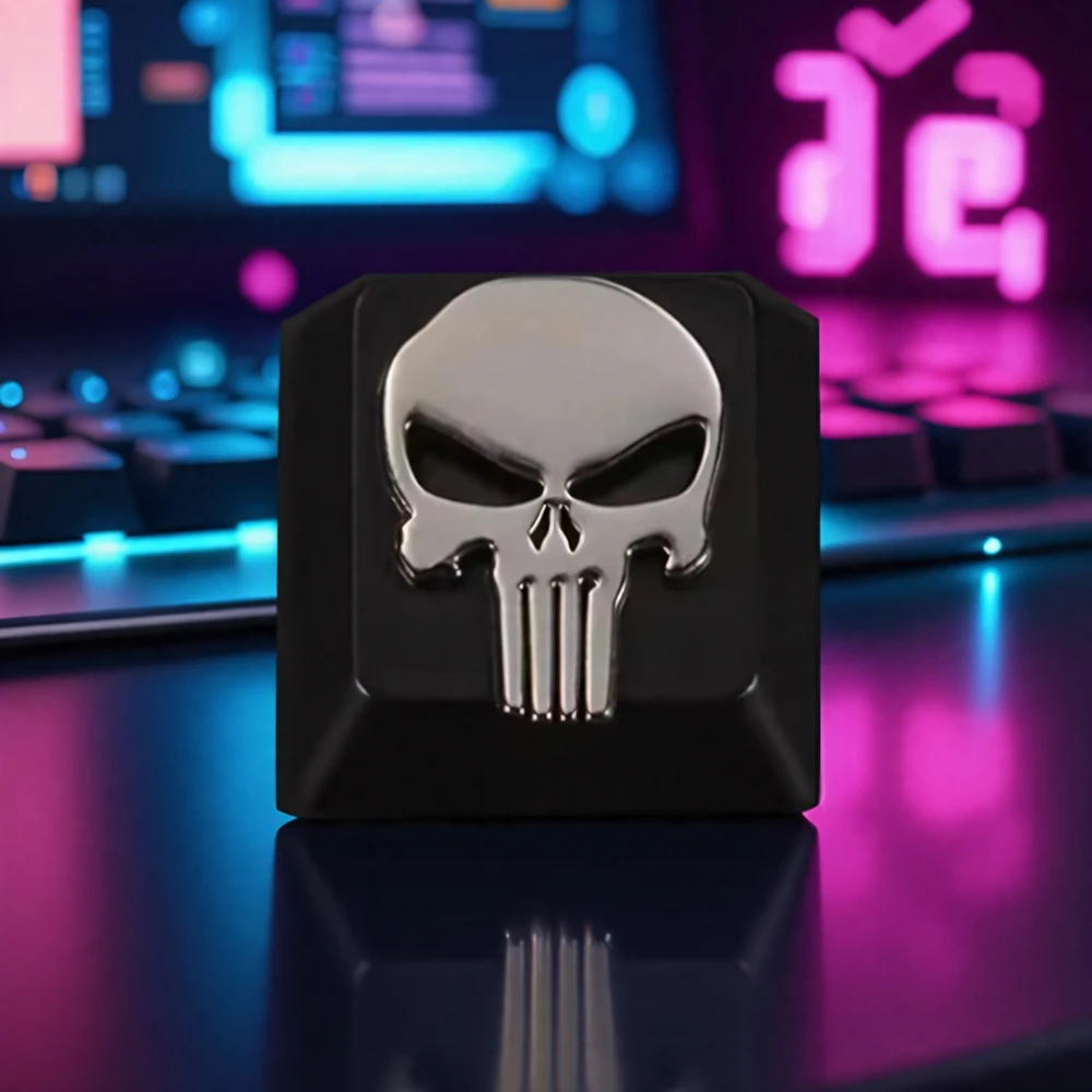 

1 шт., 3D-цинко-алюминиевый металлический колпачок в стиле манги — высота R4 для механических клавиатур Cherry MX, уникальный и креативный дизайн