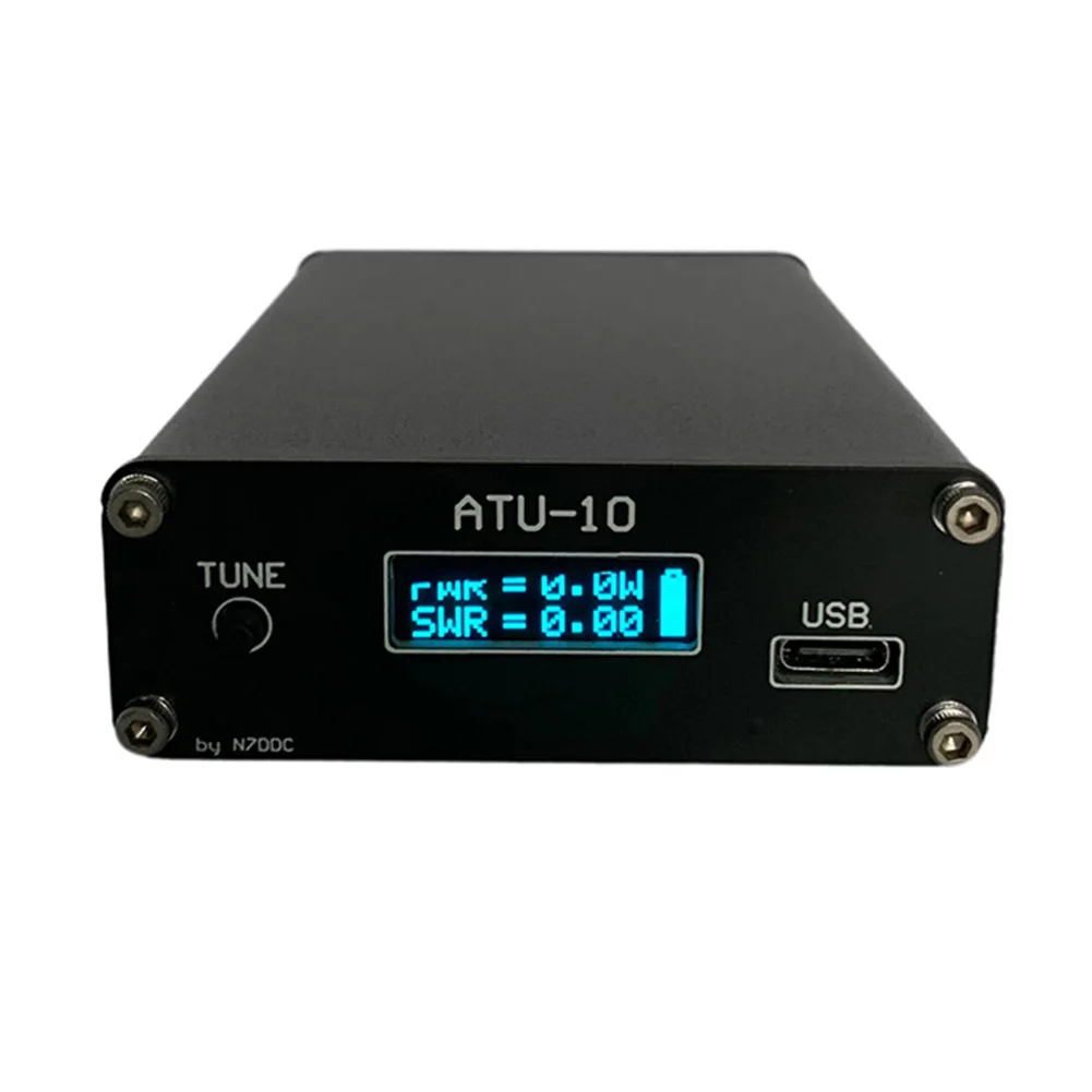 Автоматический антенный тюнер ATU-10 1.8-30 МГц 1-15 Вт QRP HF для любительской радиосвязи с OLED-дисплеем и портом Type-C для прошивки N7DDC