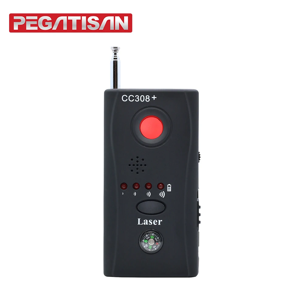 GPS Radio Scanner RF Tracker CC308 Portable Hidden Camera Detector Anti Spy Candid Bug Finder Mini Wireless Signal Gadgets GSM