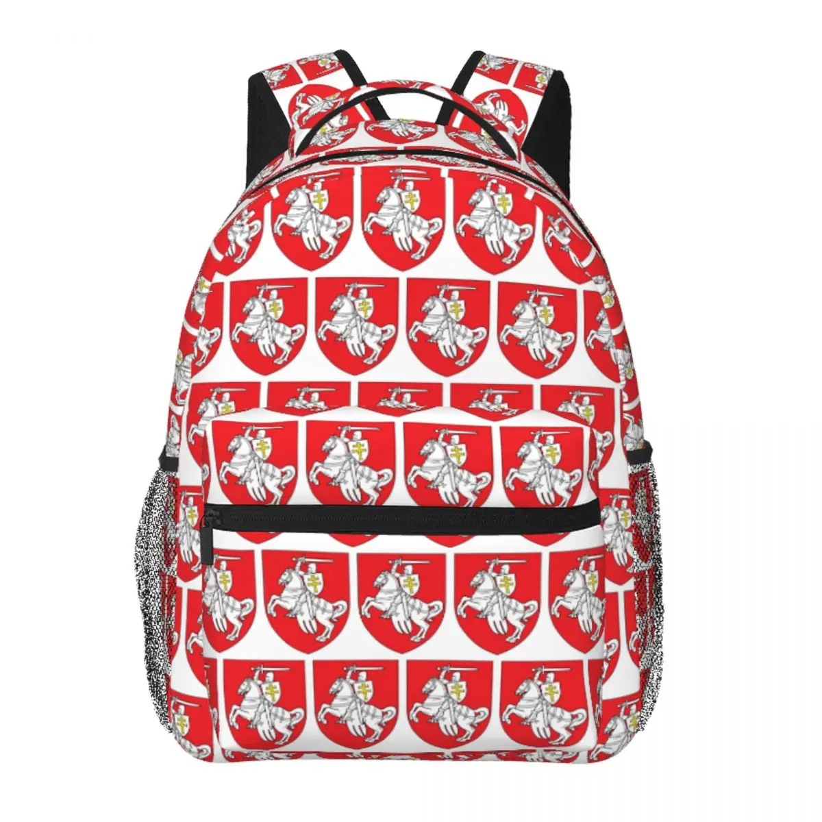 

Belarusian Knight Emblem Backpack Student BookBag Children School Bag Laptop Shoulder Bags for Boys Girls