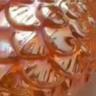 

Transparent golden pine cone Christmas glass ball