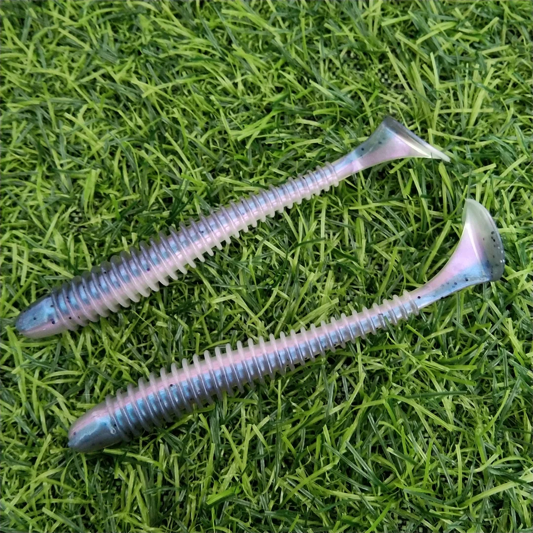 5pcs 11cm/5g 10cm/4.3g Lure Shad Swimbait Vibro Fat Artificial Soft Silicone Bait Leurre Souple Pesca Shrimp Smell pike Bass