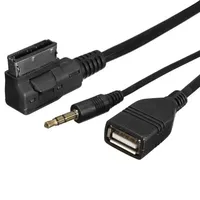 3.5mm AUX Audio Cable Music MDI AMI MMI Interface USB Charger for Audi A6L A8L Q7 A3 A4L A5 A1 S5 Q5  Need for AMI Interface