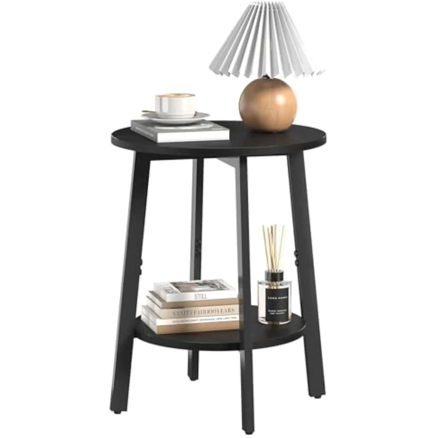 

Side Table, Farmhouse End Table Set of 2, Bedside Table 3-Tier Storage Shelf for Small Spaces, Sofa Couch Table, Coffee Table,