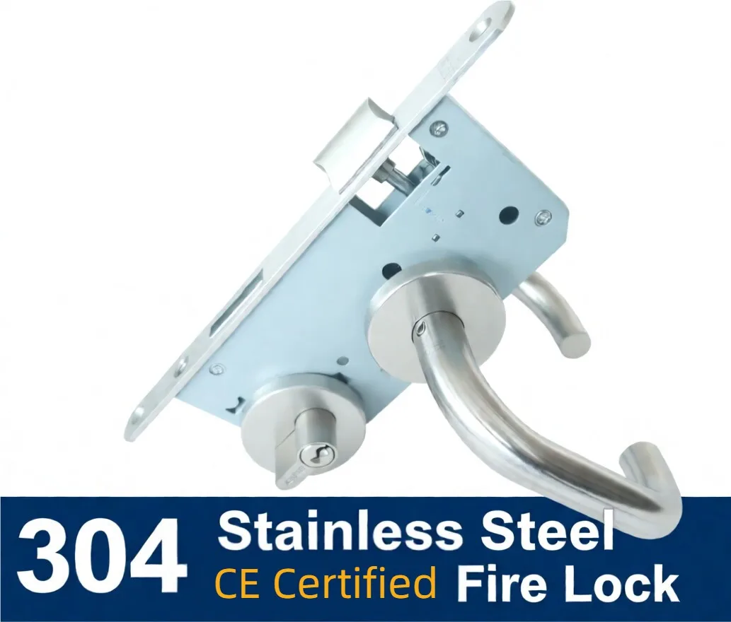 304 Stainless Steel Fire Door Lock Safety Channel Emergency Escape Fireproof And Secure for Home And Office Use
